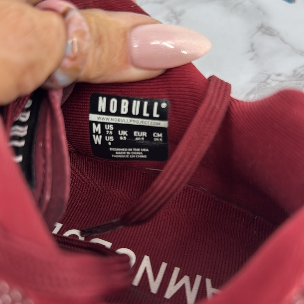 NOBULL Cabernet Gray Superfabric Trainers 7.5/9 US Running Athletic Casual - Picture 2 of 11